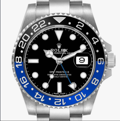 Batman style GMT master rolex